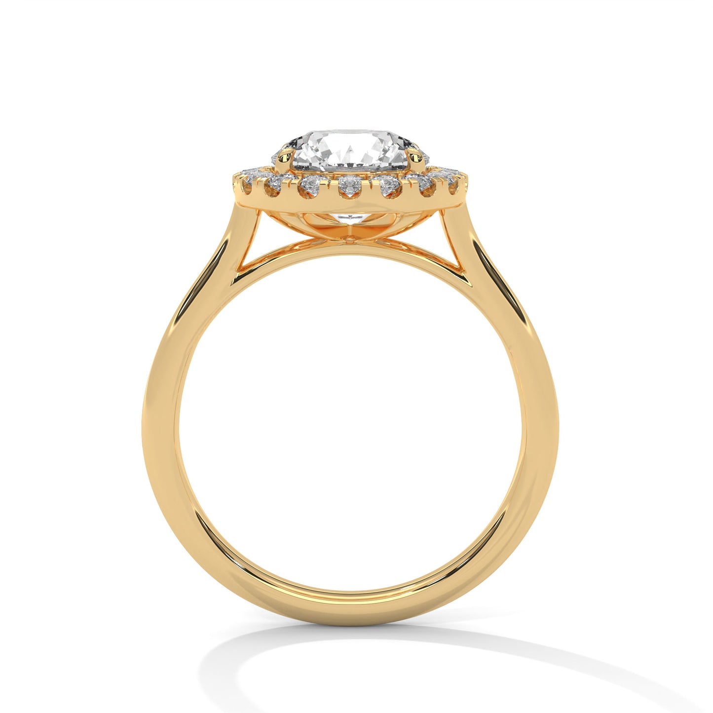 1 CT Round E-VVS2 Lab-Grown Diamond Engagement Ring, Custom Made
