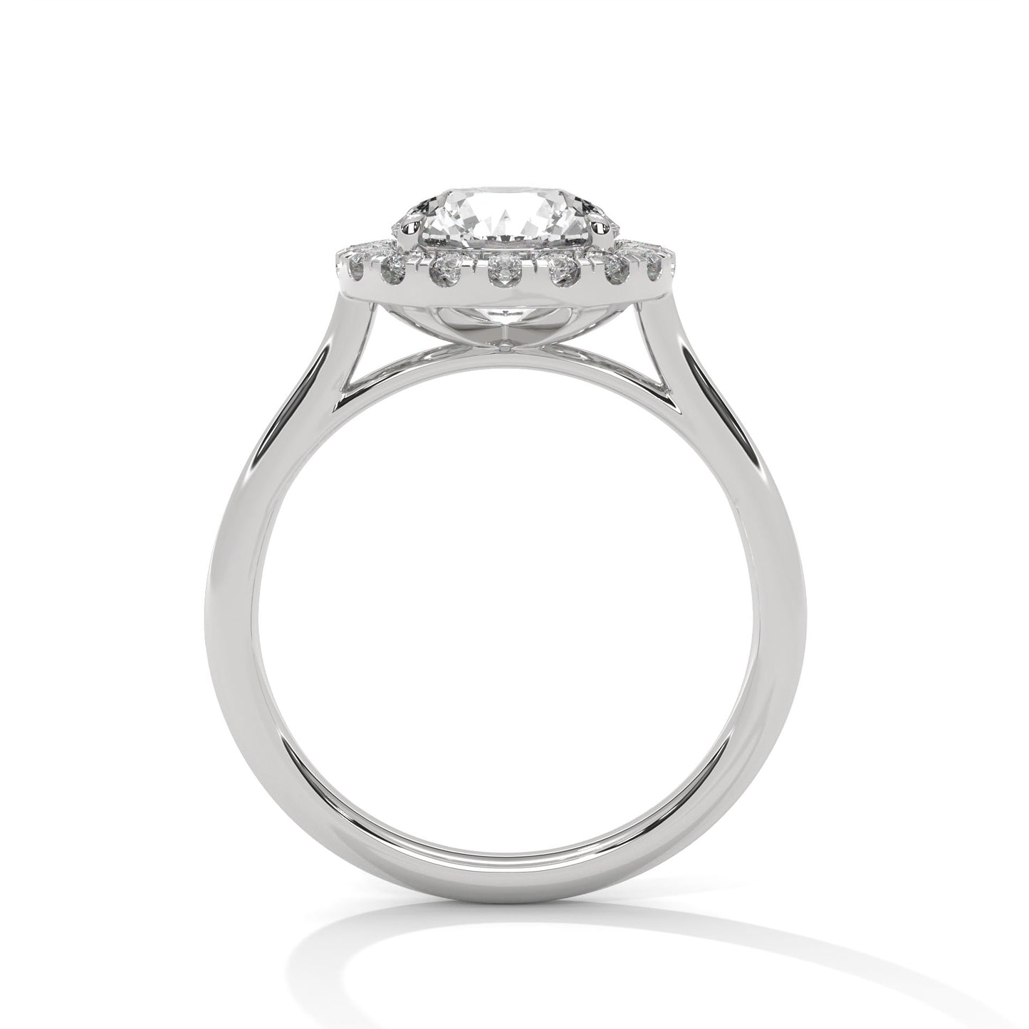 1 CT Round E-VVS2 Lab-Grown Diamond Engagement Ring, Custom Made