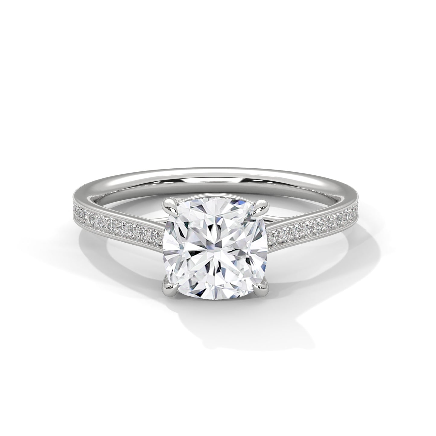 3 CT Round Lab-Grown Diamond Engagement Ring –  Bridal Ring