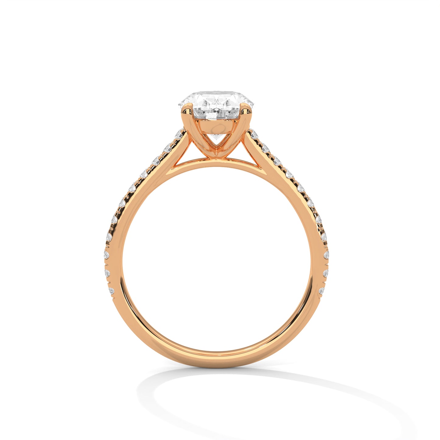 3 CT Oval Lab-Grown Diamond Engagement Ring – Made to Order