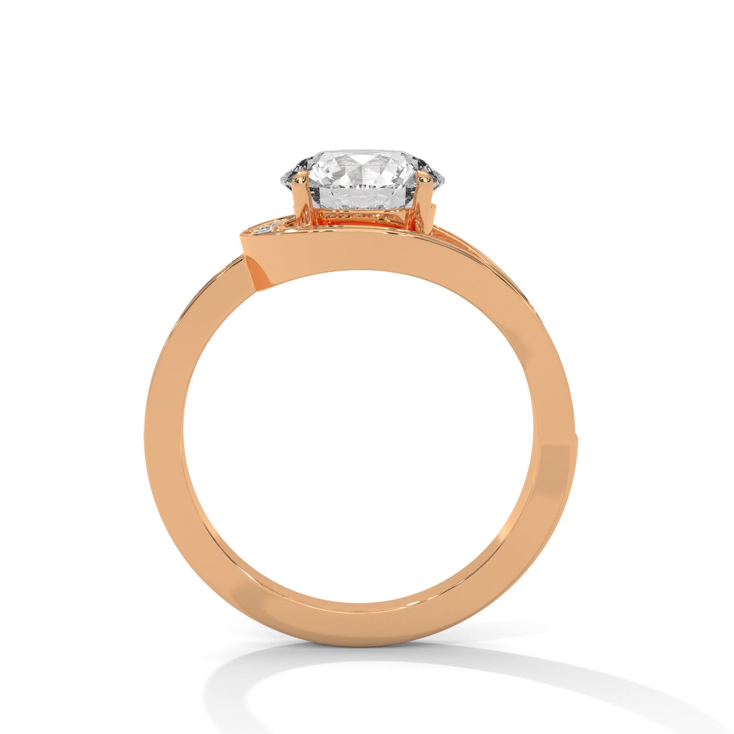 2ct Round Lab-Grown Diamond Engagement Ring, E - VVS2 Diamond, IGI Certificate Include