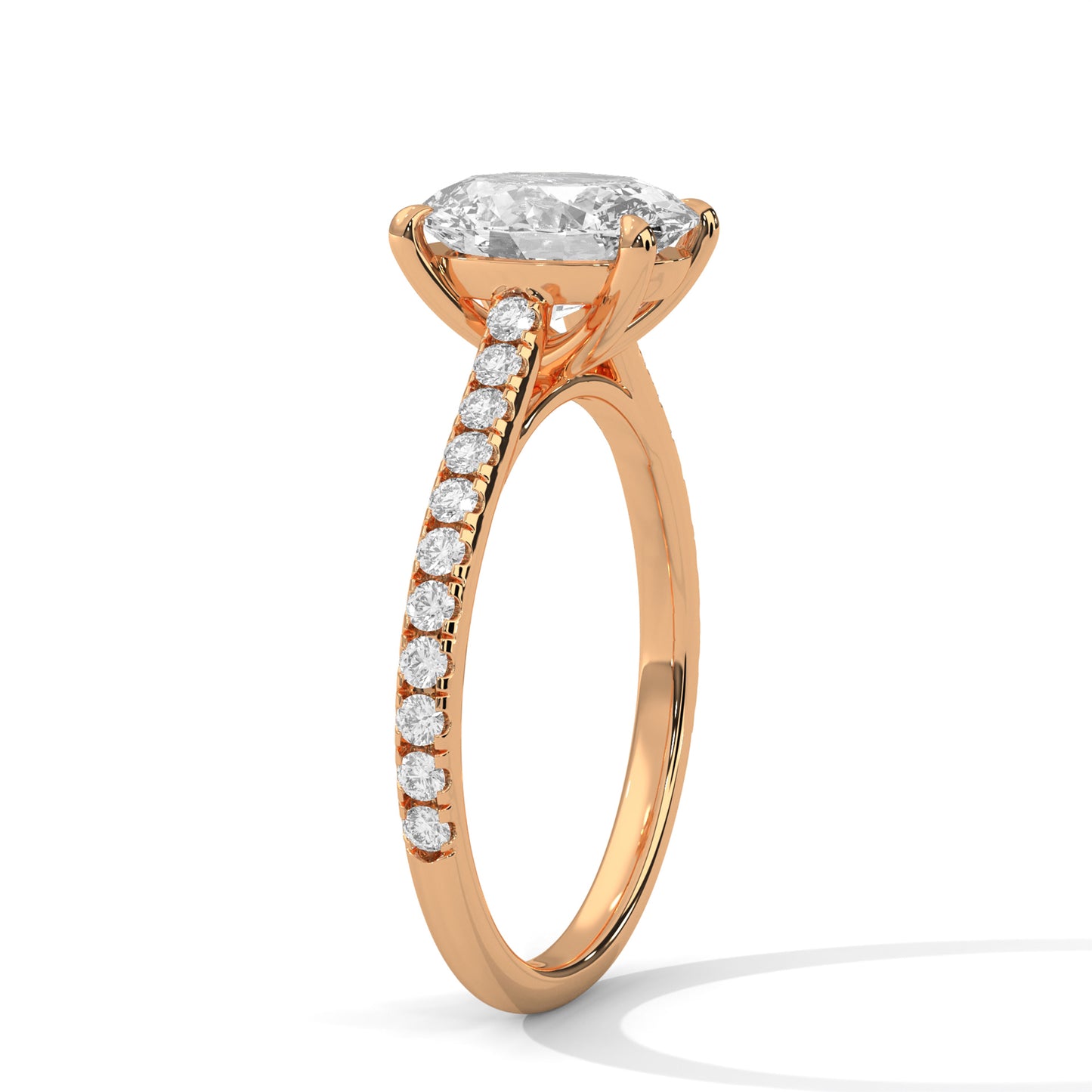 3 CT Oval Lab-Grown Diamond Engagement Ring – Made to Order