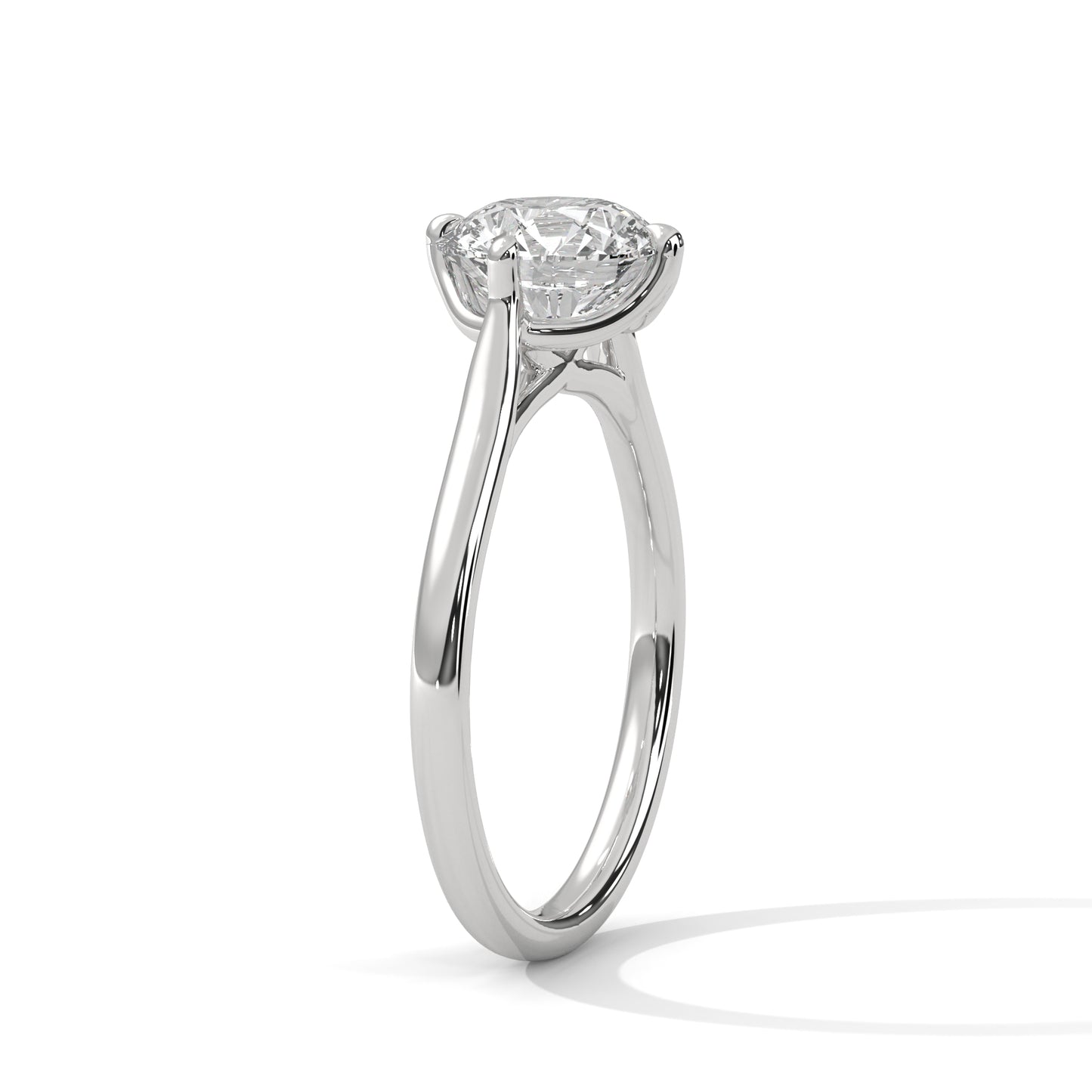 3 CT Round E-VVS2 Lab-Grown Diamond Engagement Ring, Make to Order