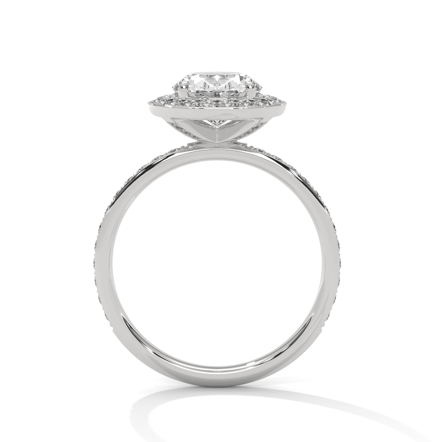 2ct Oval Lab-Grown Diamond Engagement Ring, E - VVS2, 14K Gold Setting