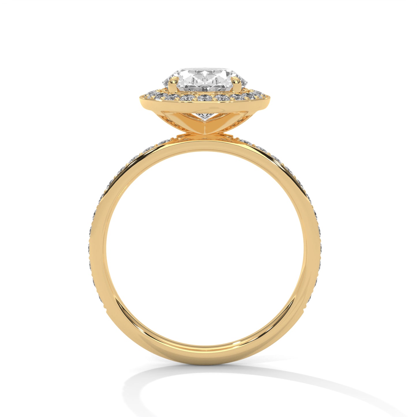 2ct Oval Lab-Grown Diamond Engagement Ring, E - VVS2, 14K Gold Setting
