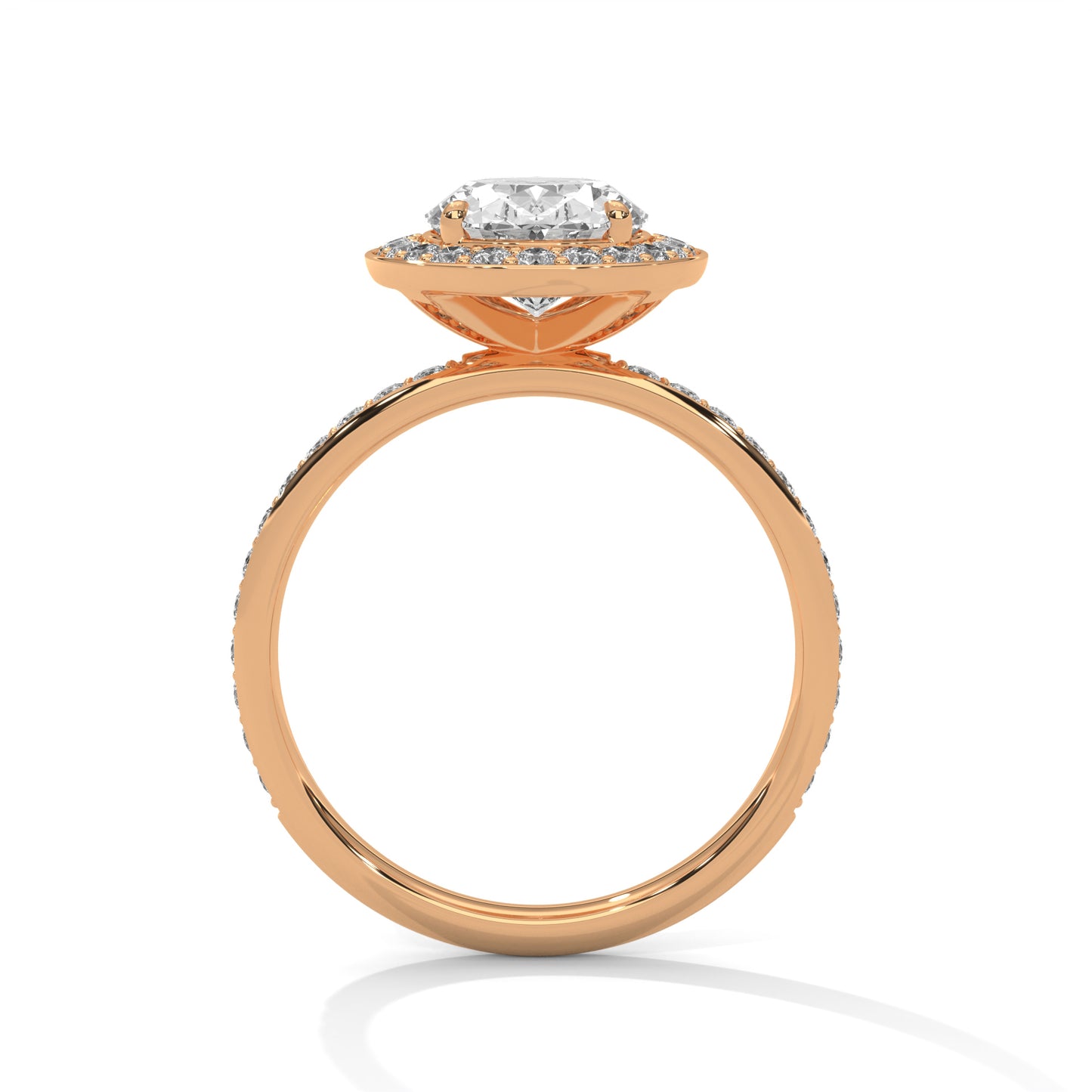 2ct Oval Lab-Grown Diamond Engagement Ring, E - VVS2, 14K Gold Setting