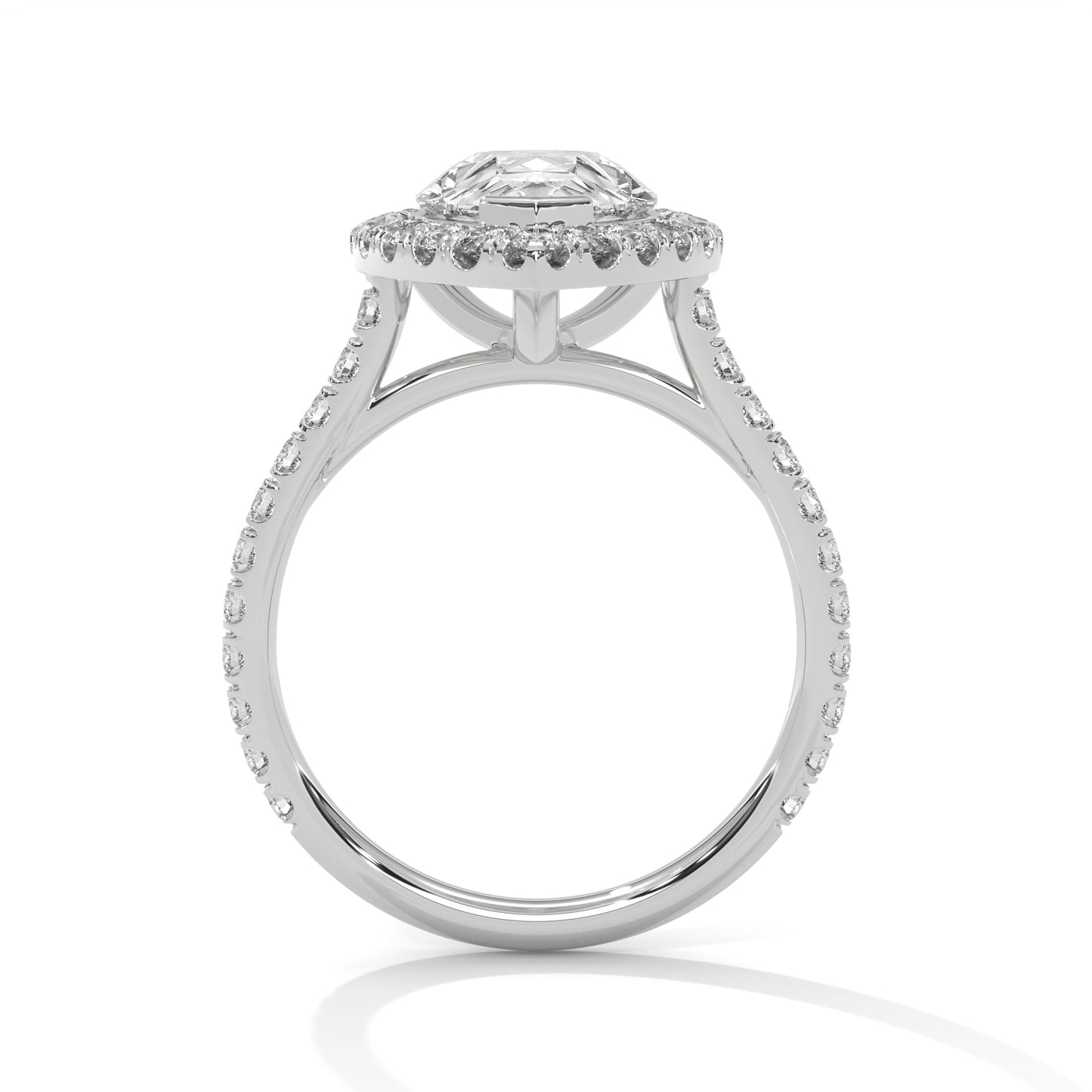 2ct Pear Lab-Grown Diamond Engagement Ring, E - VVS2, 14K Gold Setting