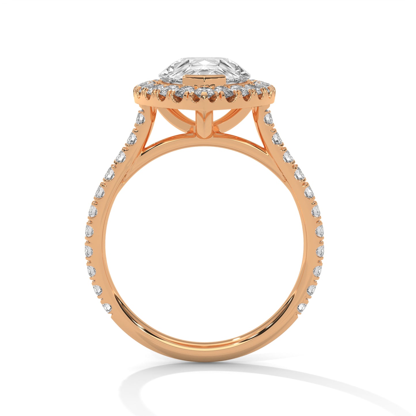 2ct Pear Lab-Grown Diamond Engagement Ring, E - VVS2, 14K Gold Setting