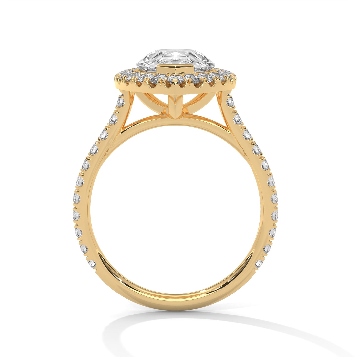 2ct Pear Lab-Grown Diamond Engagement Ring, E - VVS2, 14K Gold Setting