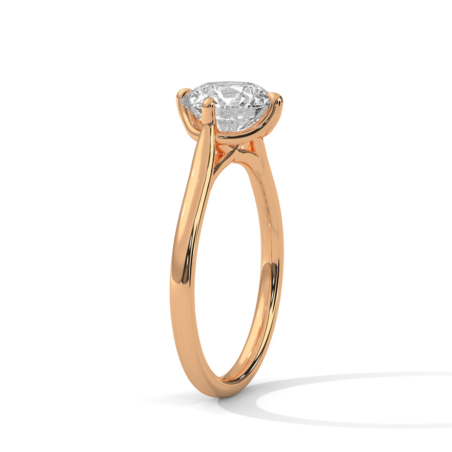 3 CT Round E-VVS2 Lab-Grown Diamond Engagement Ring, Make to Order