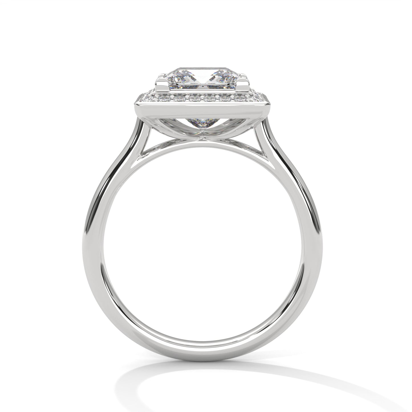 2 CT Princess E VVS2 Lab-Grown Diamond Engagement Ring, Ring for Her 2