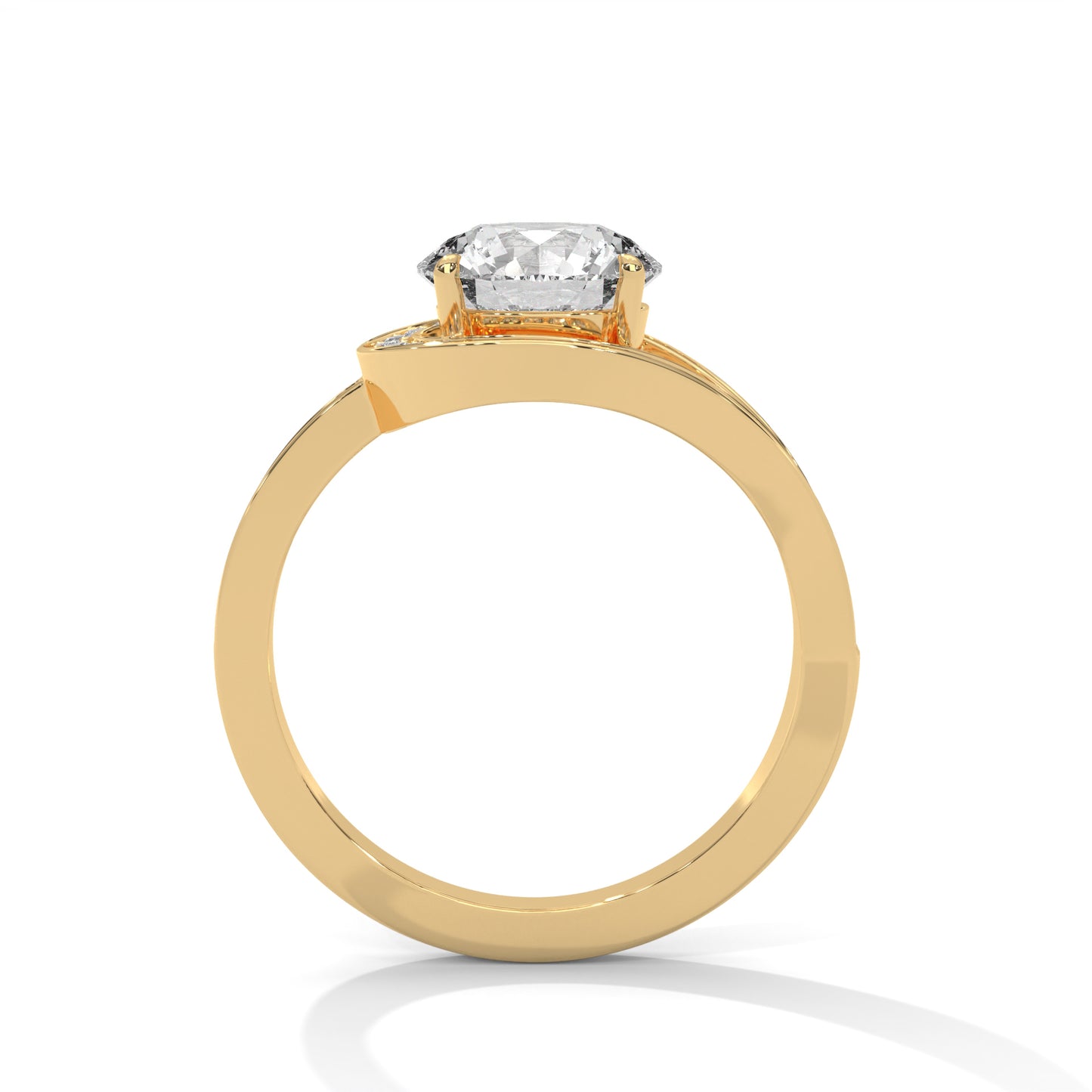 2ct Round Lab-Grown Diamond Engagement Ring, E - VVS2 Diamond, IGI Certificate Include
