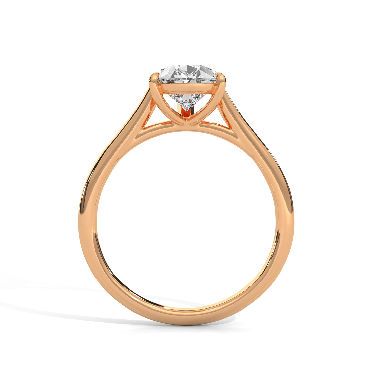 2ct Pear Lab-Grown Diamond Engagement Ring, E - VVS2 Diamond Solitaire Ring