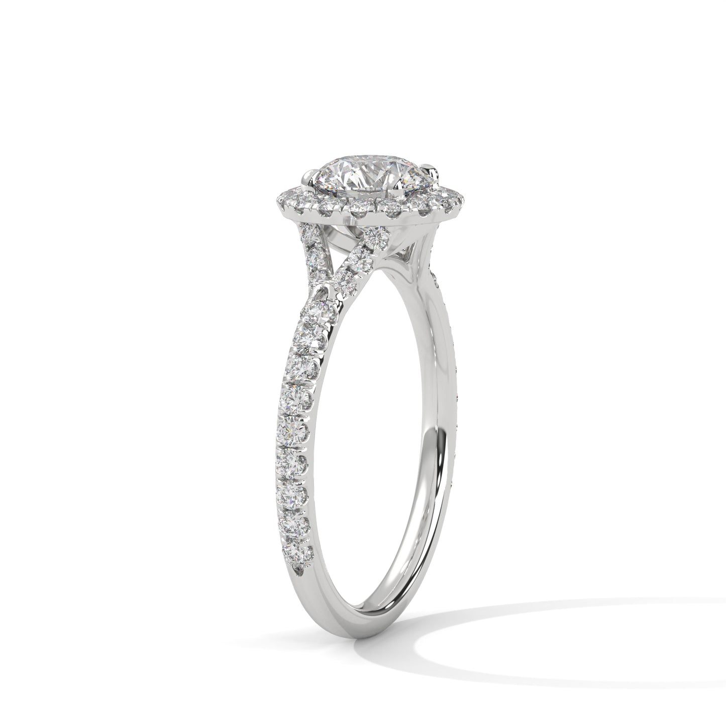 1.5 CT Round Lab-Grown Diamond Engagement Ring, E - VVS2 Diamond Ring
