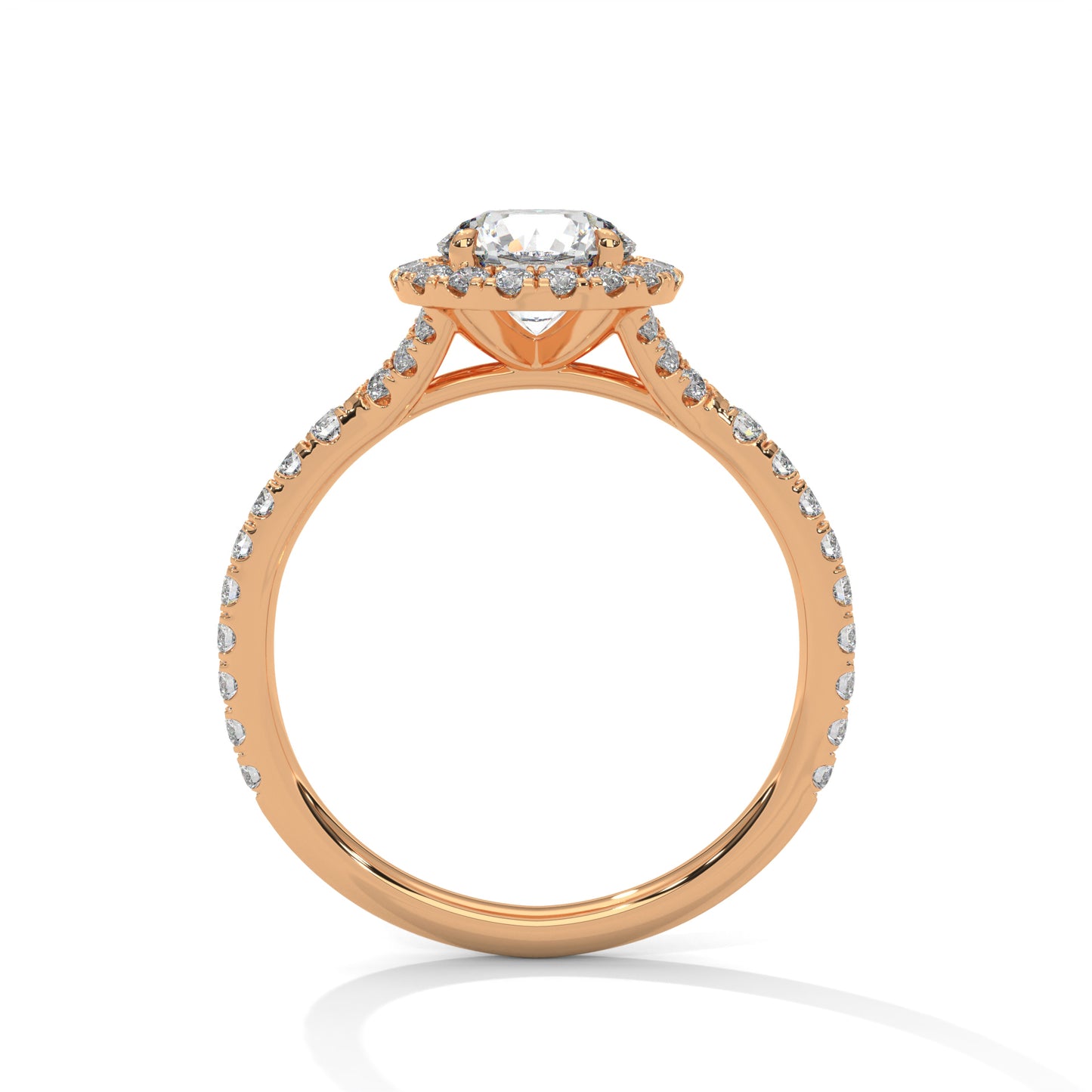 1.5 CT Round Lab-Grown Diamond Engagement Ring, E - VVS2 Diamond Ring