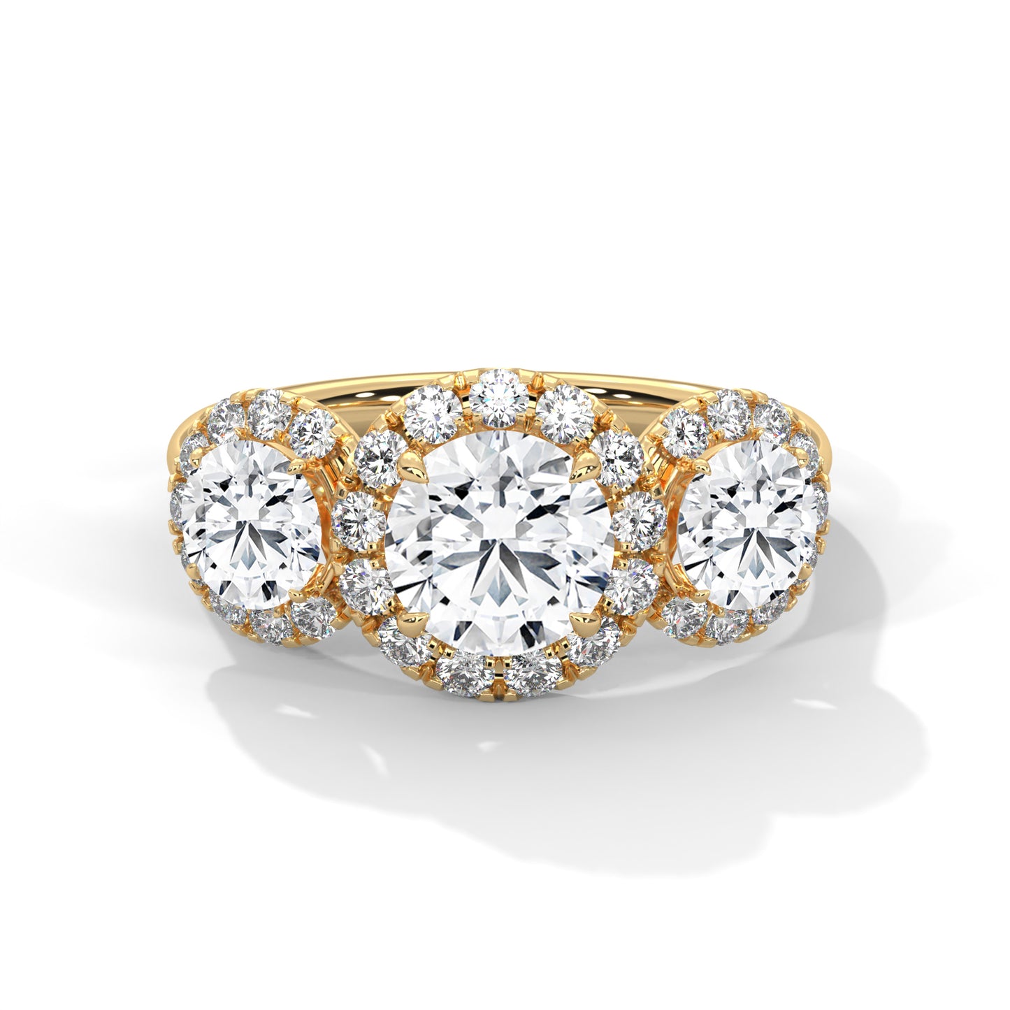 2 TCW Round Lab-Grown Diamond Engagement Ring, E - VVS2 Diamond Ring