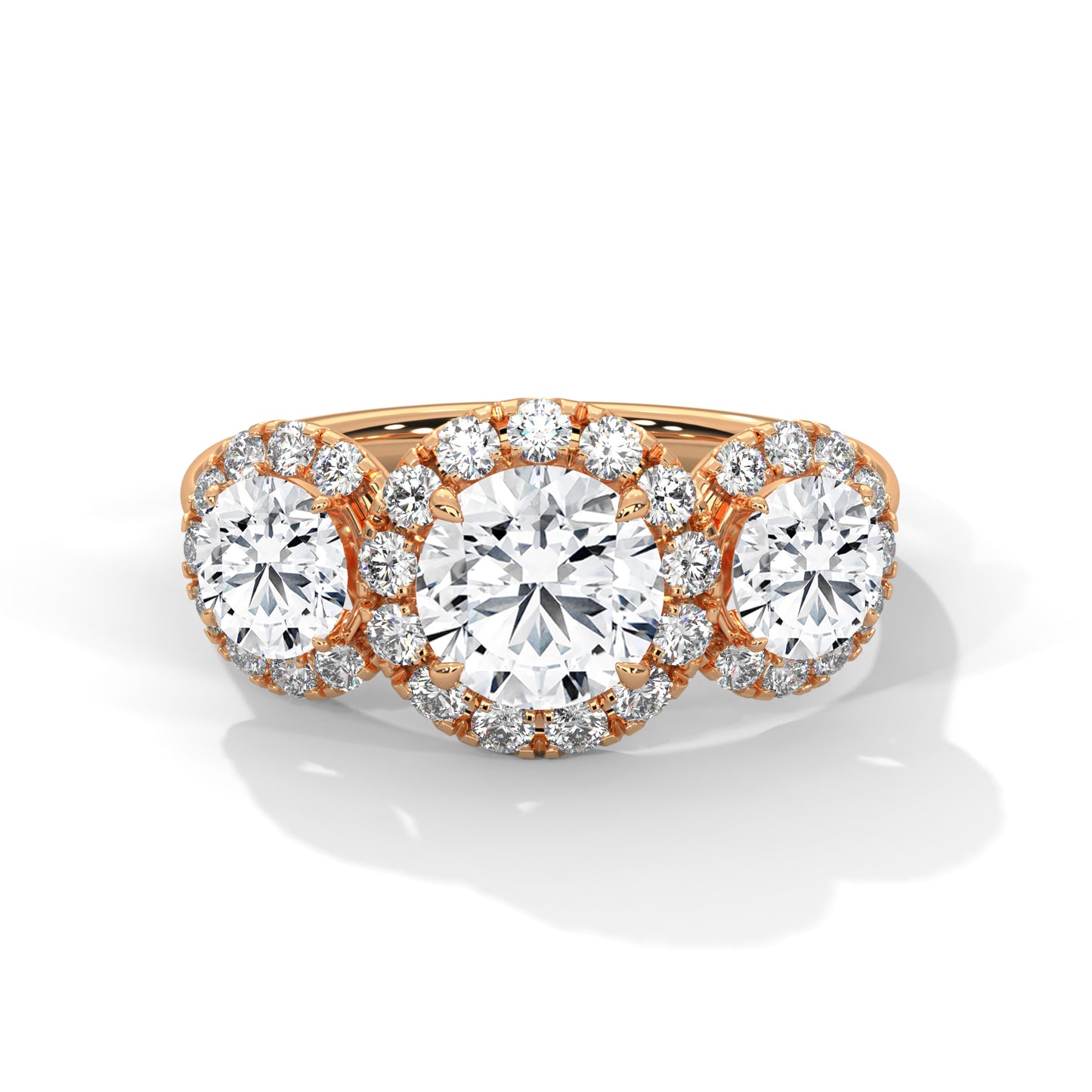 2 TCW Round Lab-Grown Diamond Engagement Ring, E - VVS2 Diamond Ring