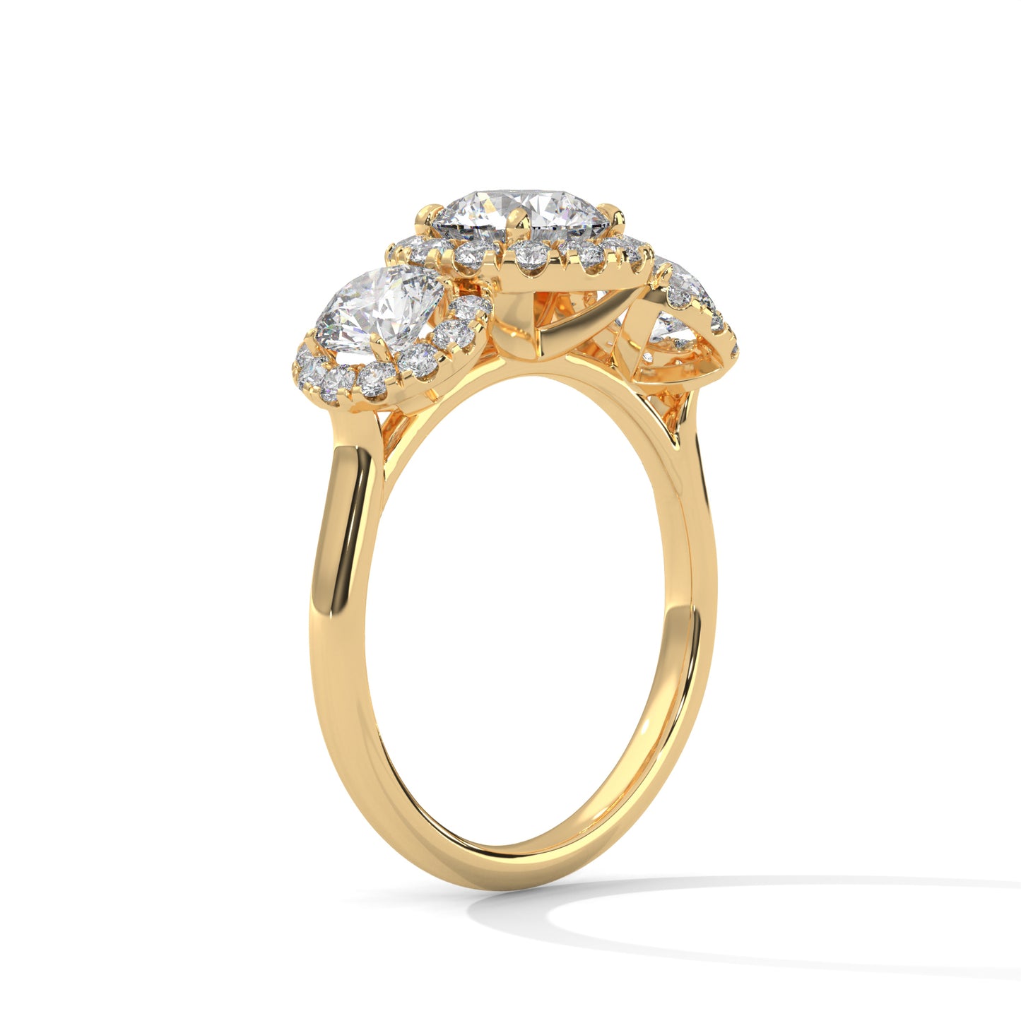 2 TCW Round Lab-Grown Diamond Engagement Ring, E - VVS2 Diamond Ring