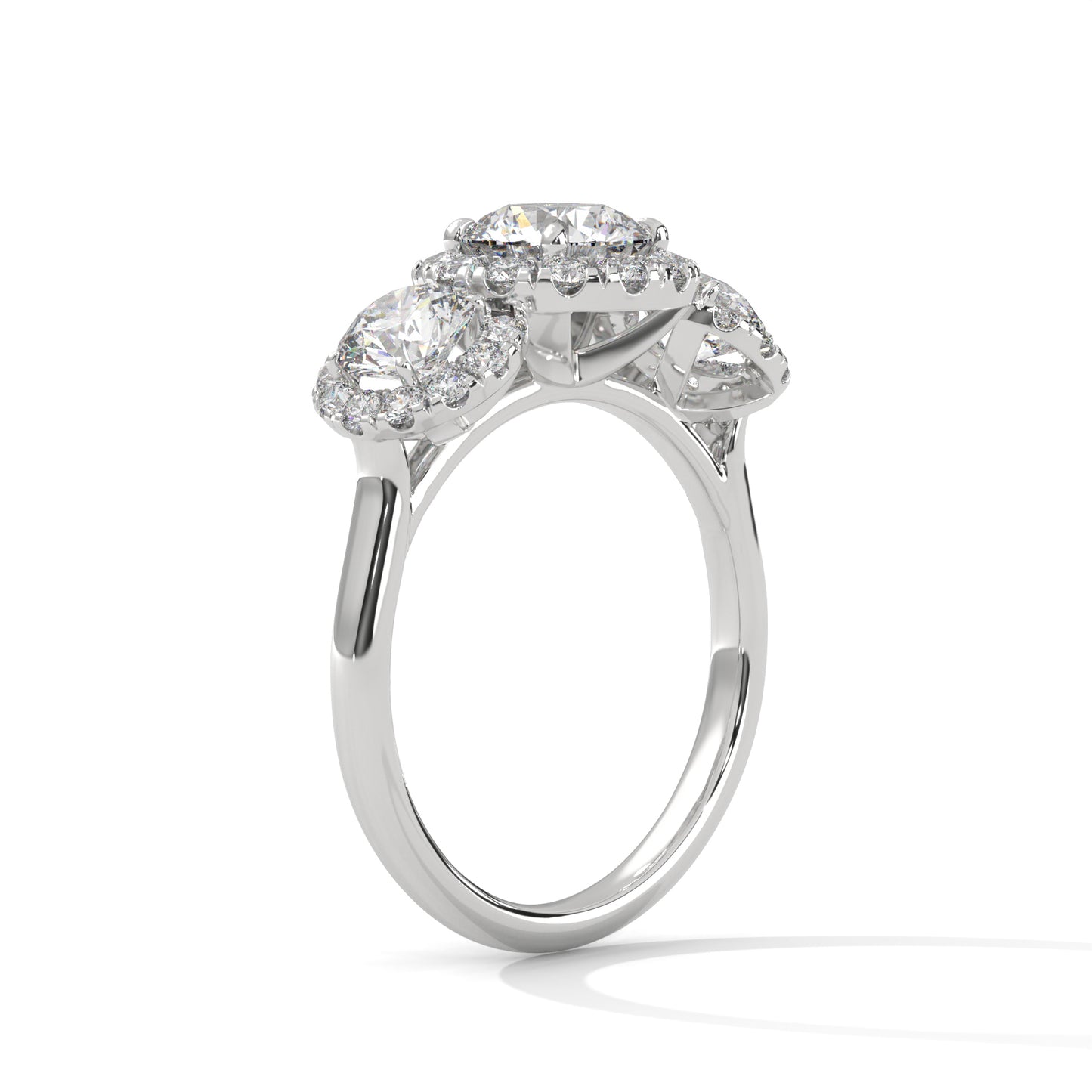 2 TCW Round Lab-Grown Diamond Engagement Ring, E - VVS2 Diamond Ring