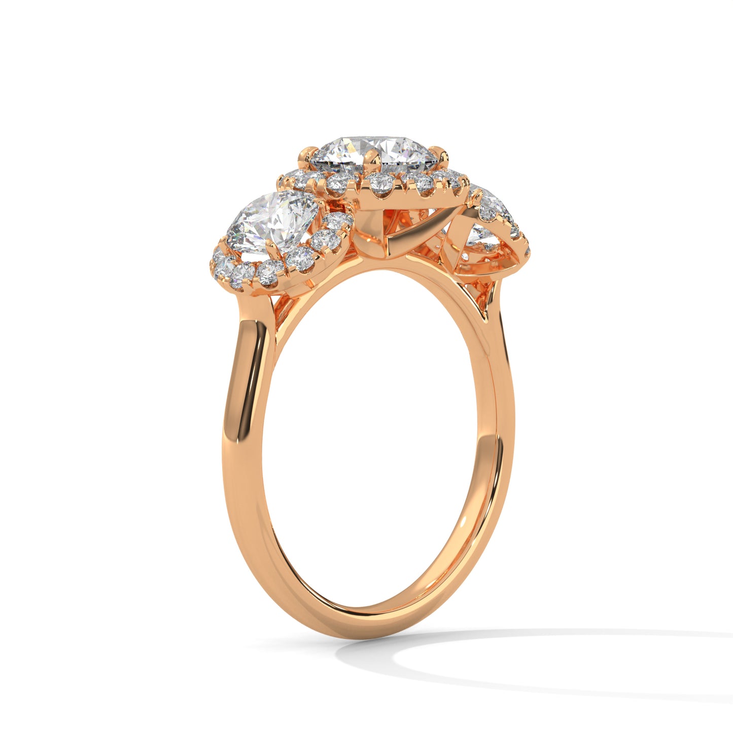 2 TCW Round Lab-Grown Diamond Engagement Ring, E - VVS2 Diamond Ring