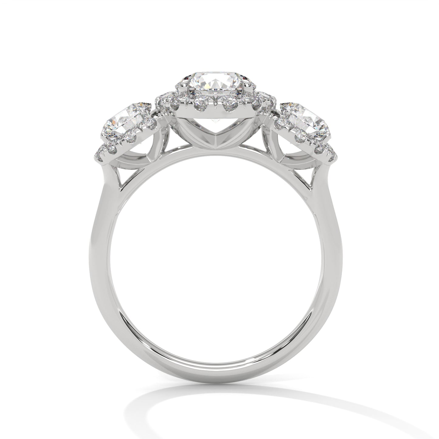 2 TCW Round Lab-Grown Diamond Engagement Ring, E - VVS2 Diamond Ring