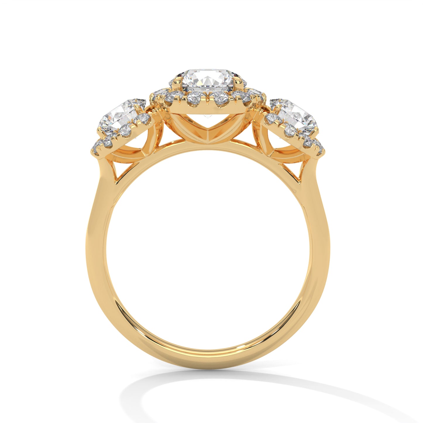 2 TCW Round Lab-Grown Diamond Engagement Ring, E - VVS2 Diamond Ring