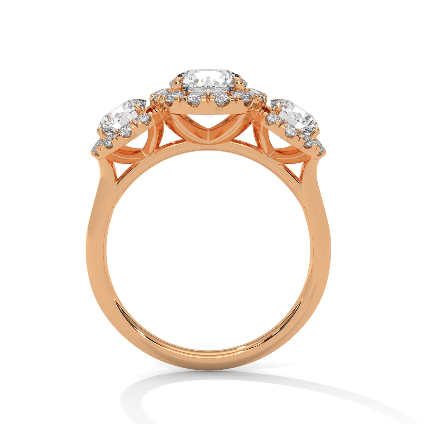 2 TCW Round Lab-Grown Diamond Engagement Ring, E - VVS2 Diamond Ring