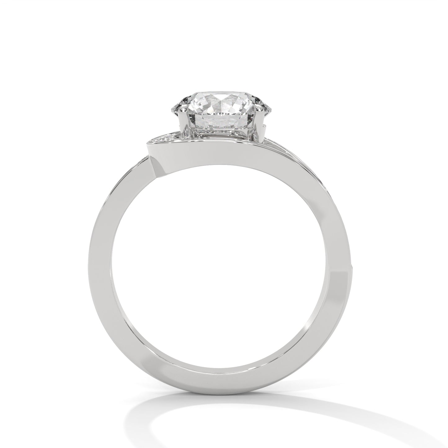 2ct Round Lab-Grown Diamond Engagement Ring, E - VVS2 Diamond, IGI Certificate Include
