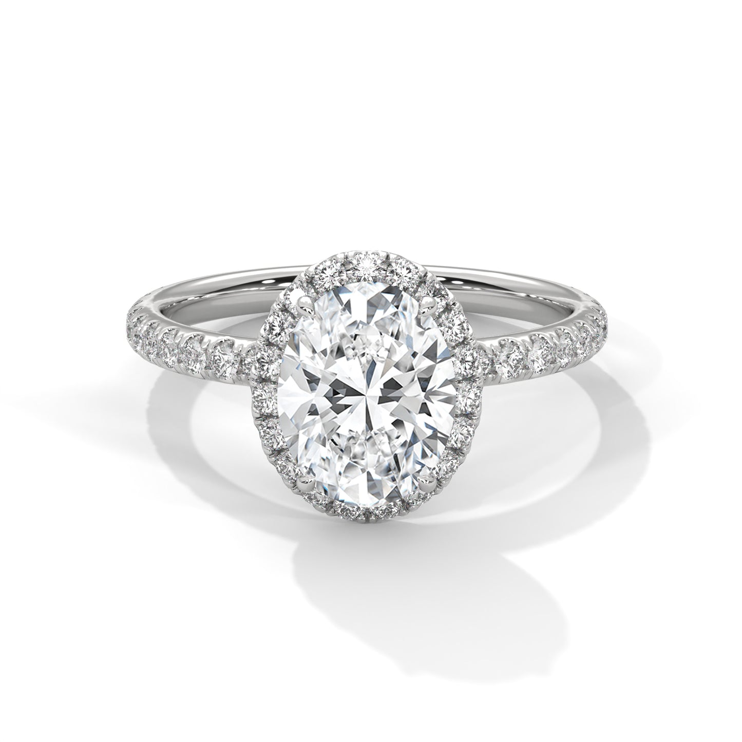2 CT Oval Cut E-VVS2 Lab Grown Diamond Engagement Ring, Gift For her
