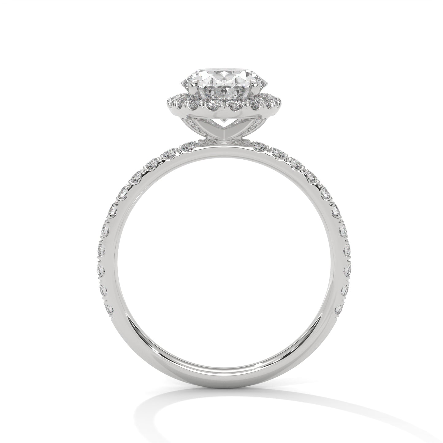2 CT Oval Cut E-VVS2 Lab Grown Diamond Engagement Ring, Gift For her