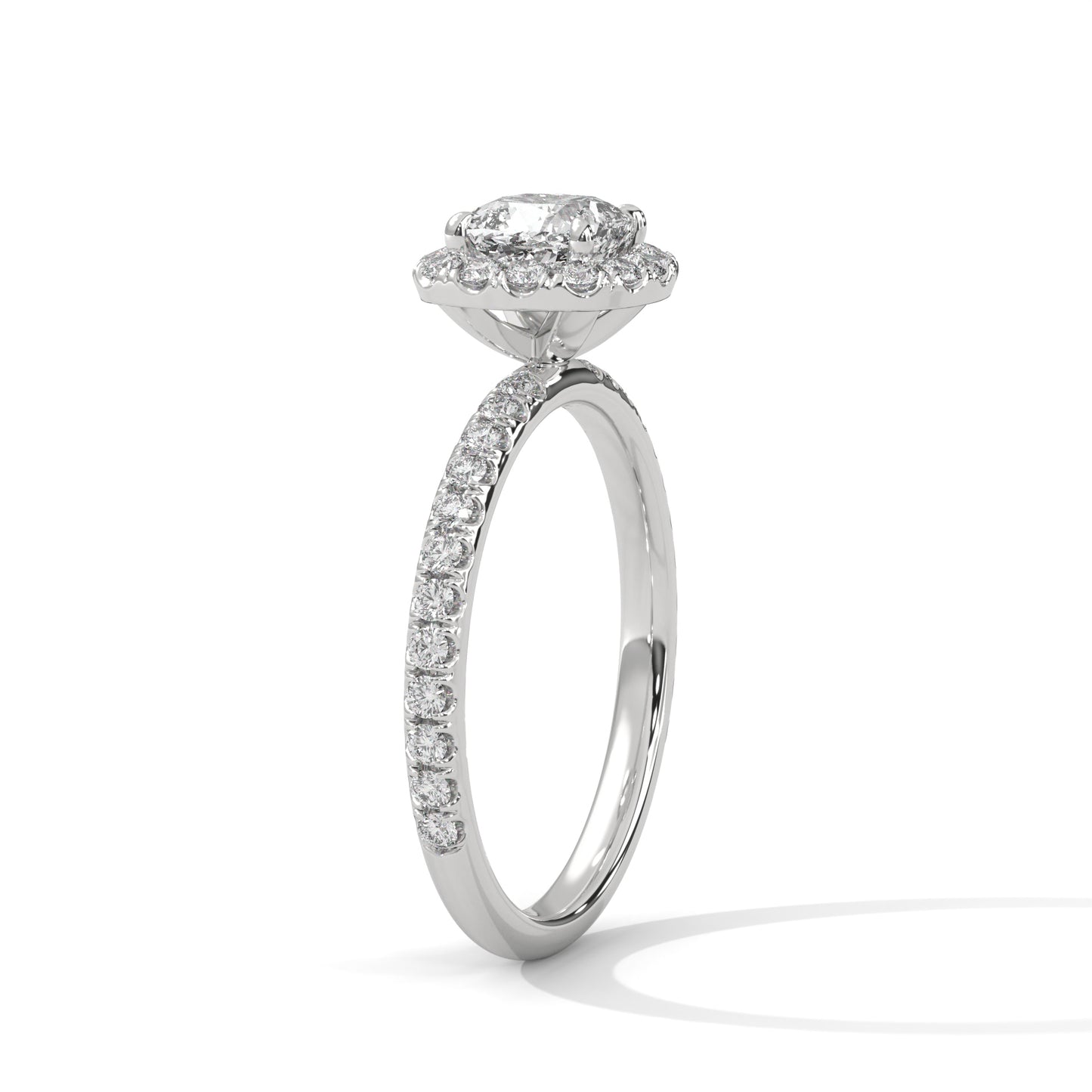 1 CT Cushion Cut E-VVS2 Lab Grown Diamond Engagement Ring, Gift For her