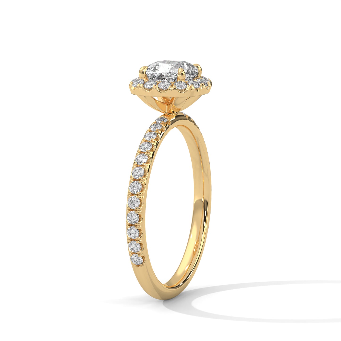 1 CT Cushion Cut E-VVS2 Lab Grown Diamond Engagement Ring, Gift For her