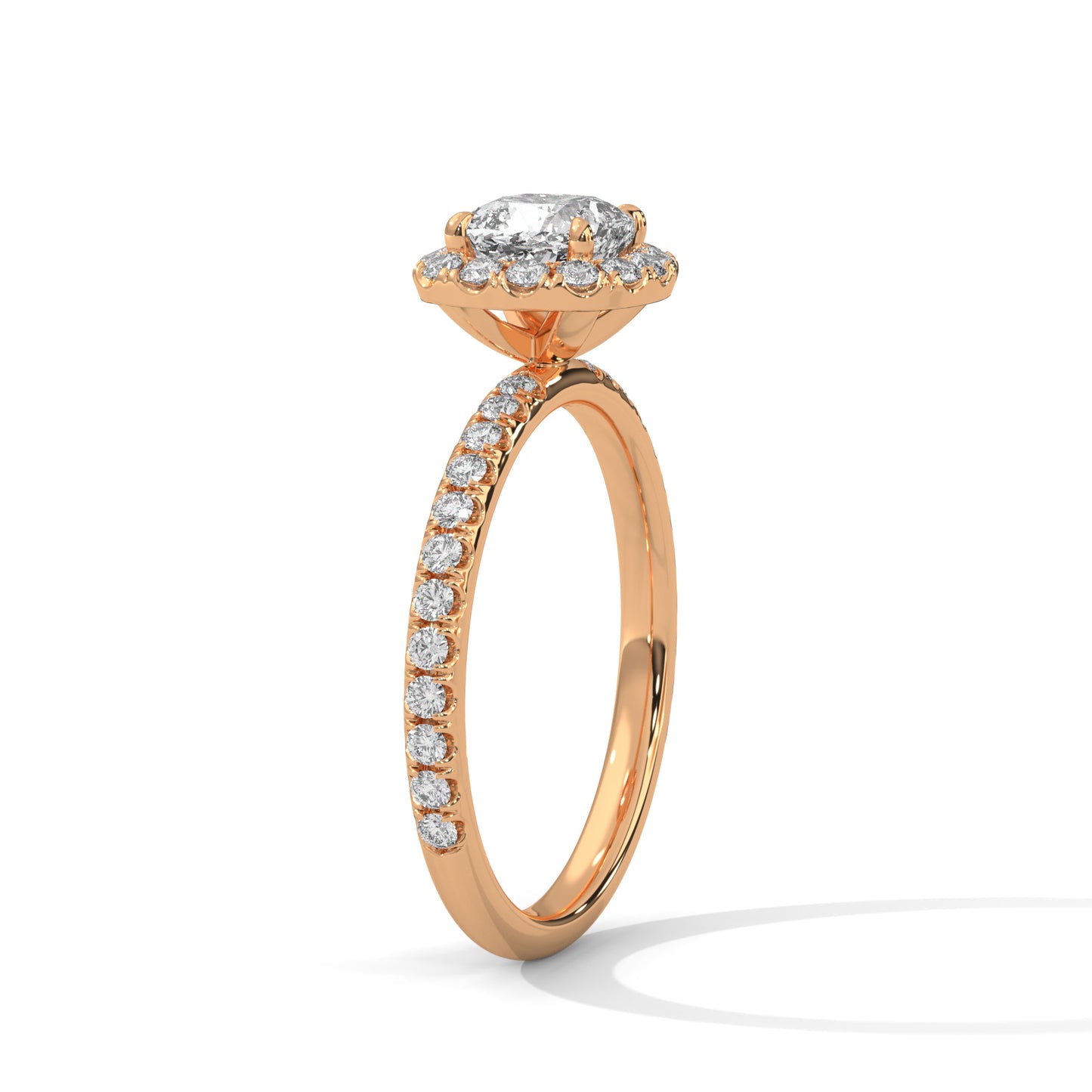 1 CT Cushion Cut E-VVS2 Lab Grown Diamond Engagement Ring, Gift For her