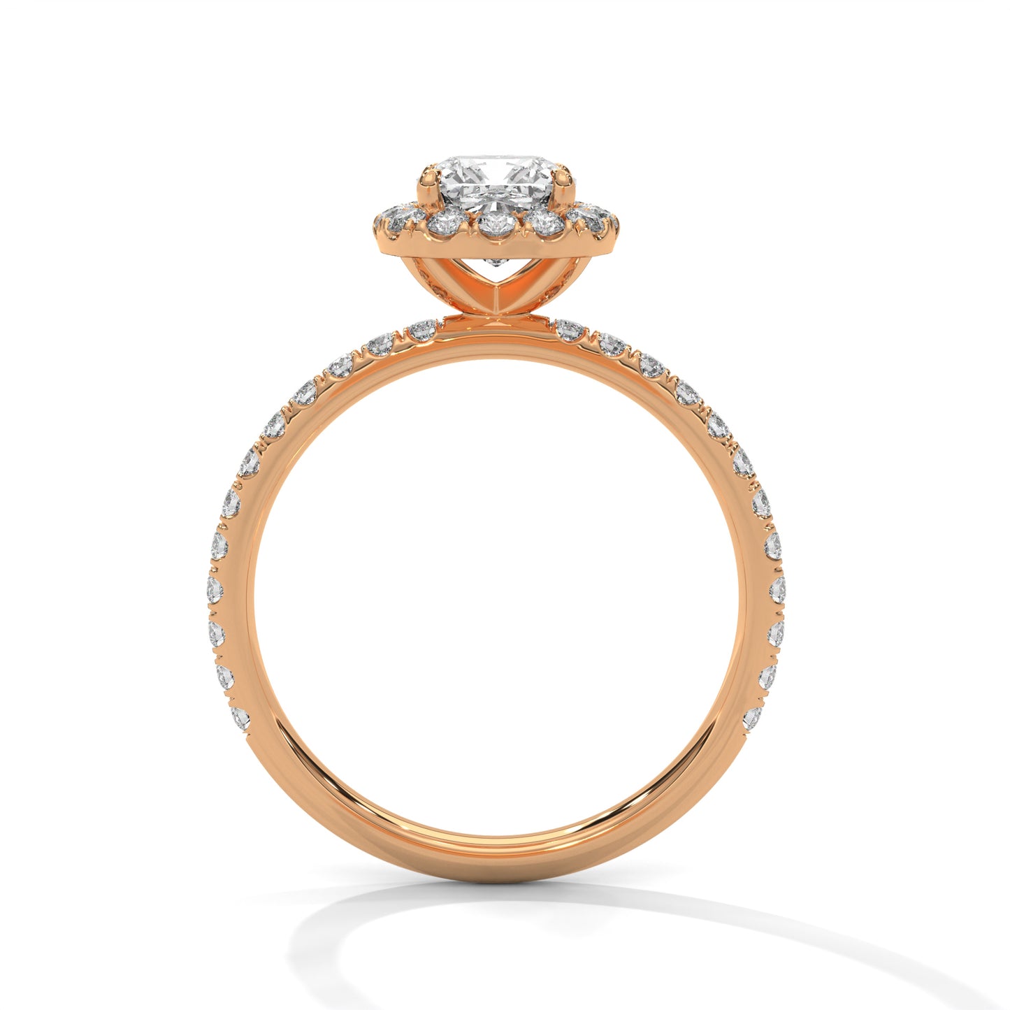 1 CT Cushion Cut E-VVS2 Lab Grown Diamond Engagement Ring, Gift For her