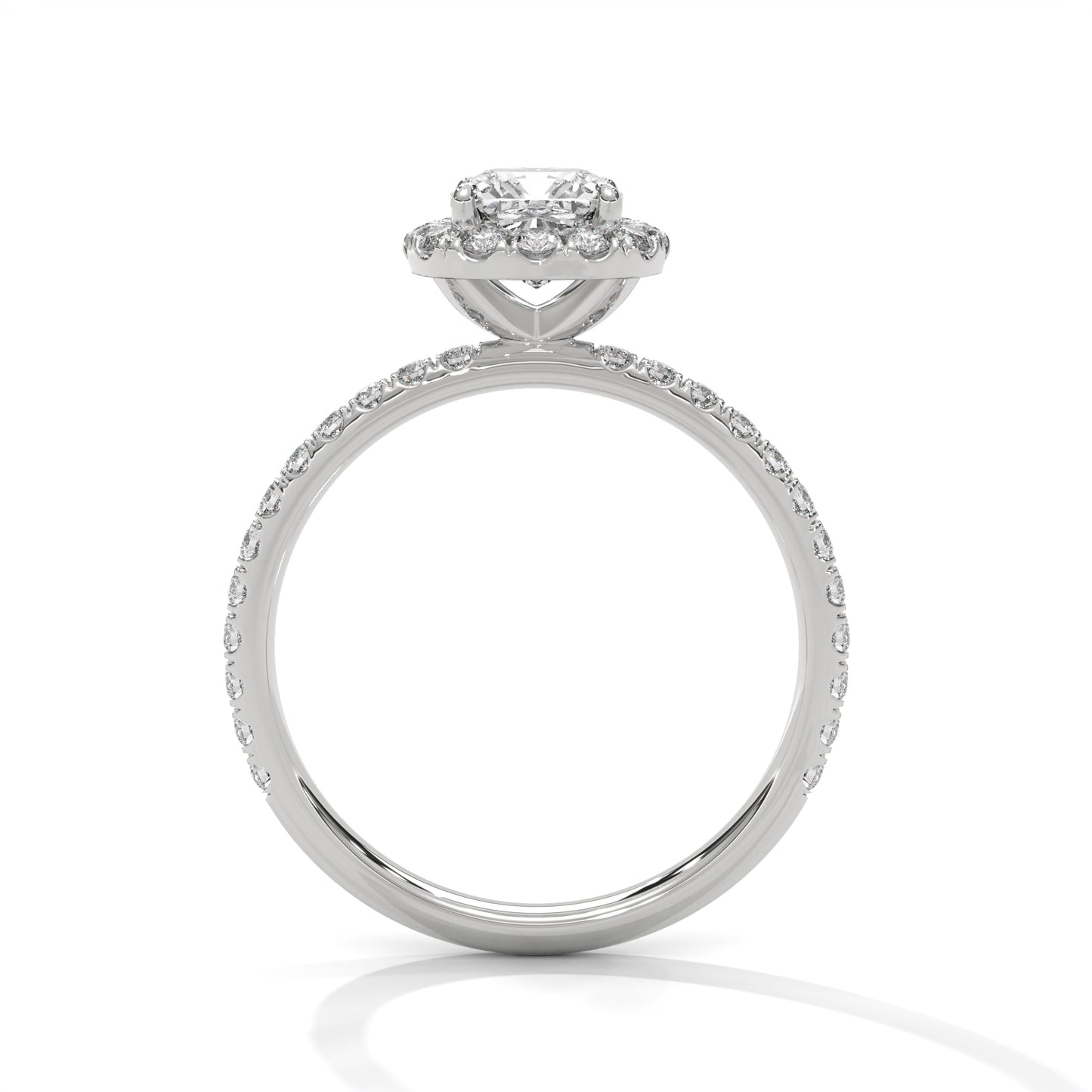 1 CT Cushion Cut E-VVS2 Lab Grown Diamond Engagement Ring, Gift For her