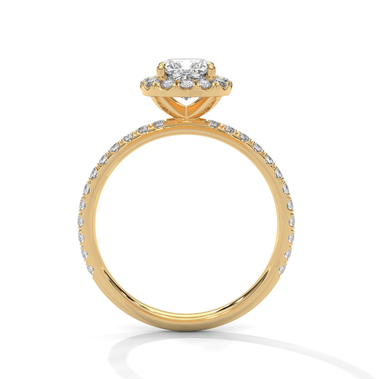 1 CT Cushion Cut E-VVS2 Lab Grown Diamond Engagement Ring, Gift For her