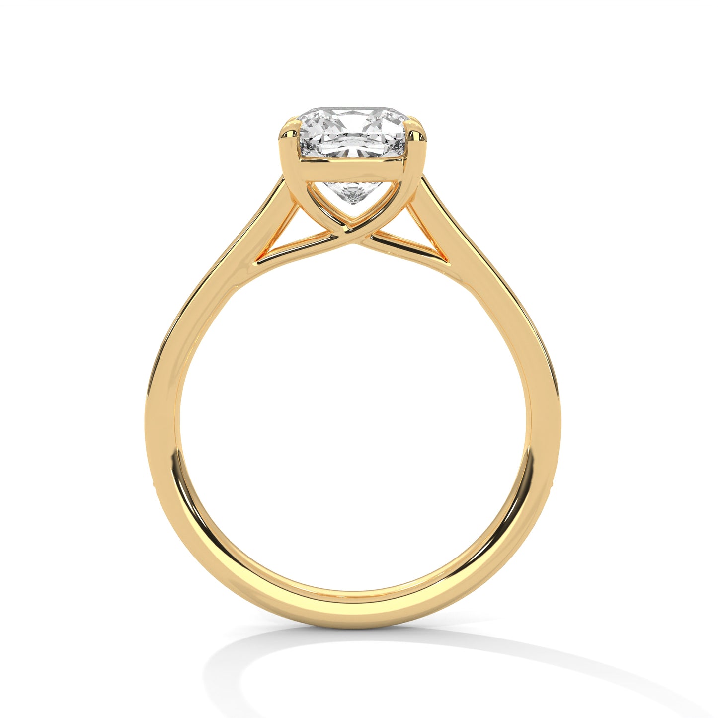 3 CT Round Lab-Grown Diamond Engagement Ring –  Bridal Ring