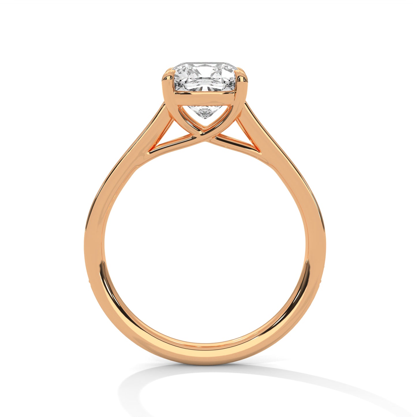 3 CT Round Lab-Grown Diamond Engagement Ring –  Bridal Ring