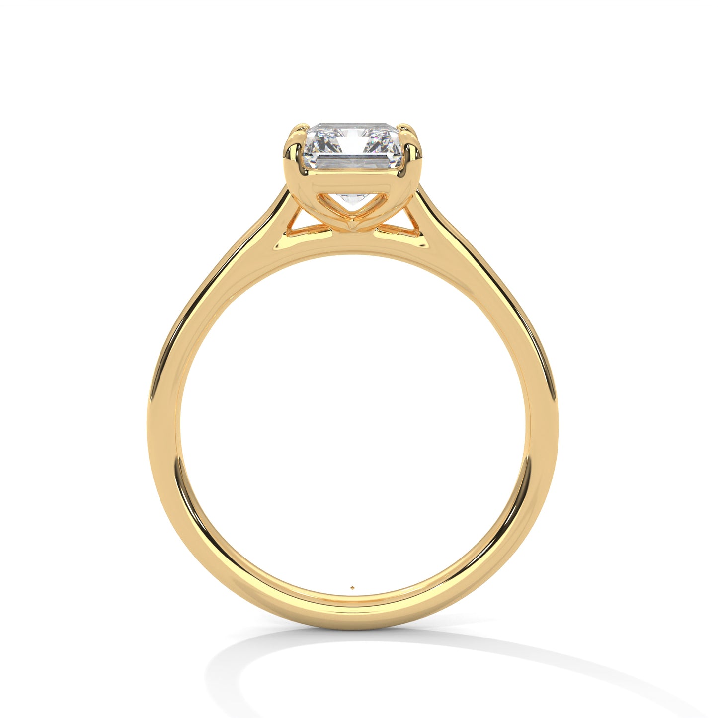 3 CT Emerald E-VVS2 Lab-Grown Diamond Engagement Ring