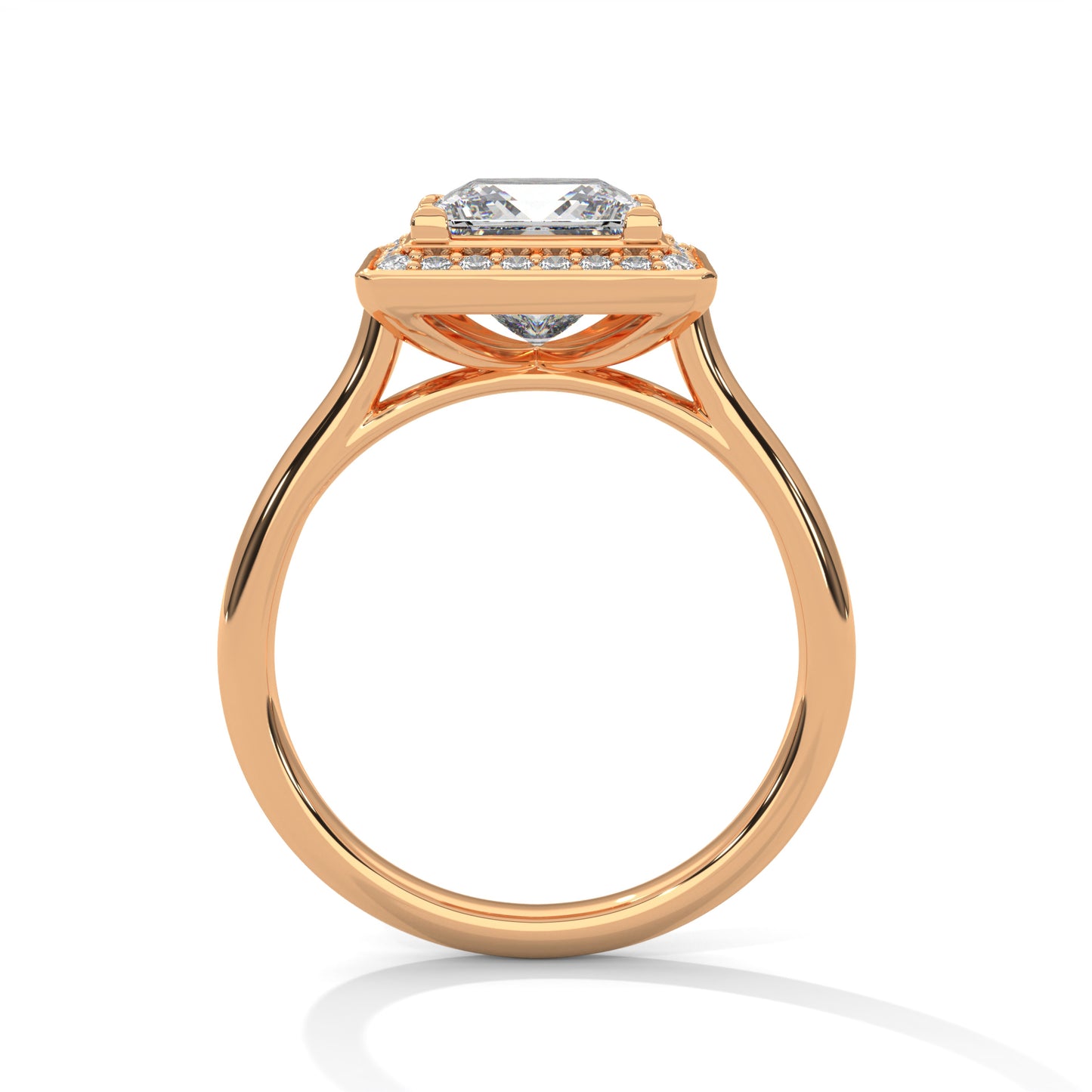 2 CT Princess E VVS2 Lab-Grown Diamond Engagement Ring, Ring for Her 2