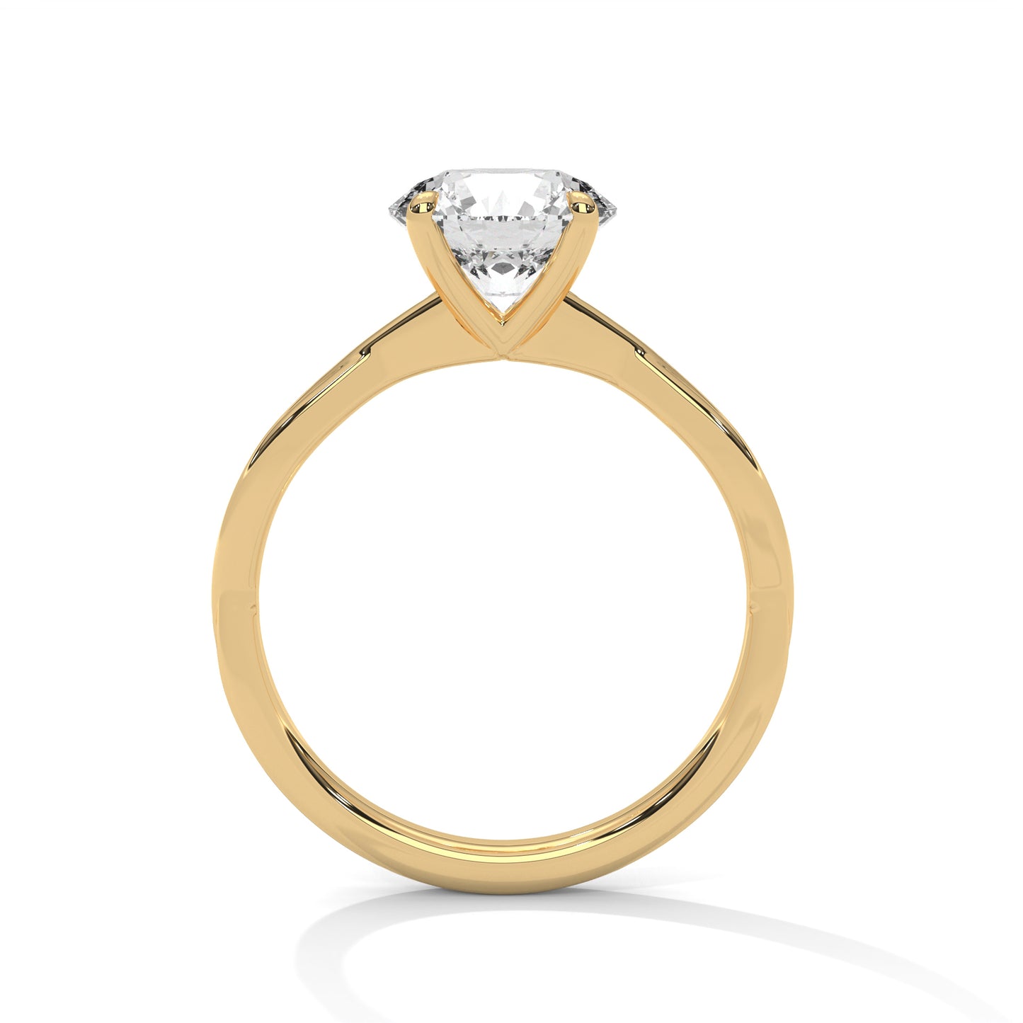 3 Carat Round Brilliant VVS2 Ethically Lab-Grown Diamond Classic Solitaire Engagement Ring for Women