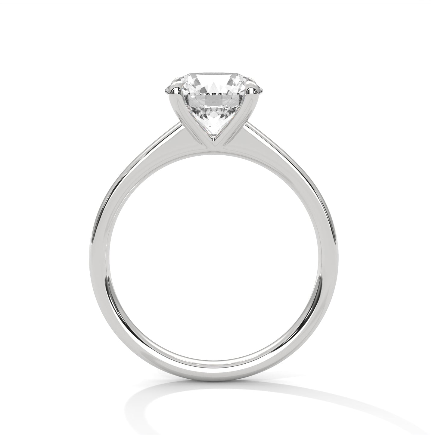 2 CT Round E-VVS2 Lab-Grown Diamond Engagement Ring, Gift for her
