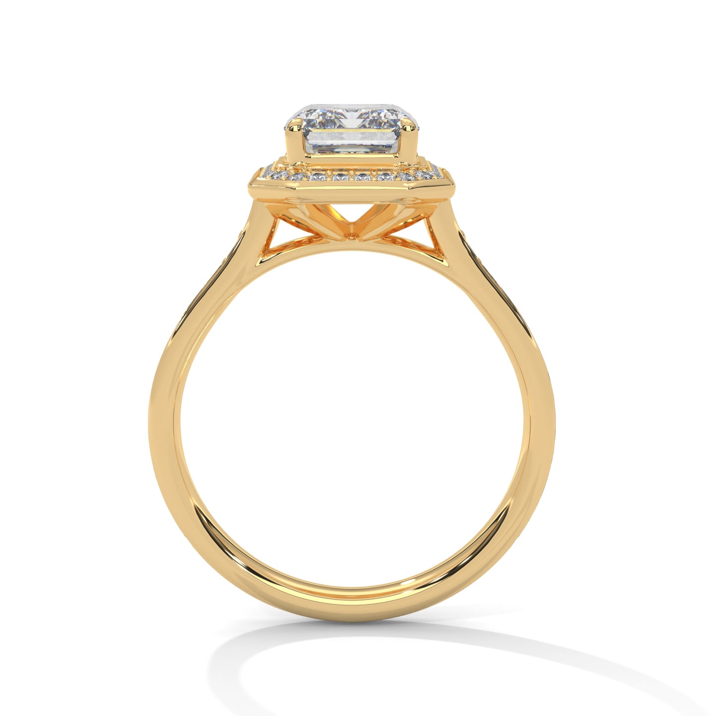 2ct Emerald Cut E-VVS2 Lab Grown Diamond Engagement Ring, Ethical Diamond