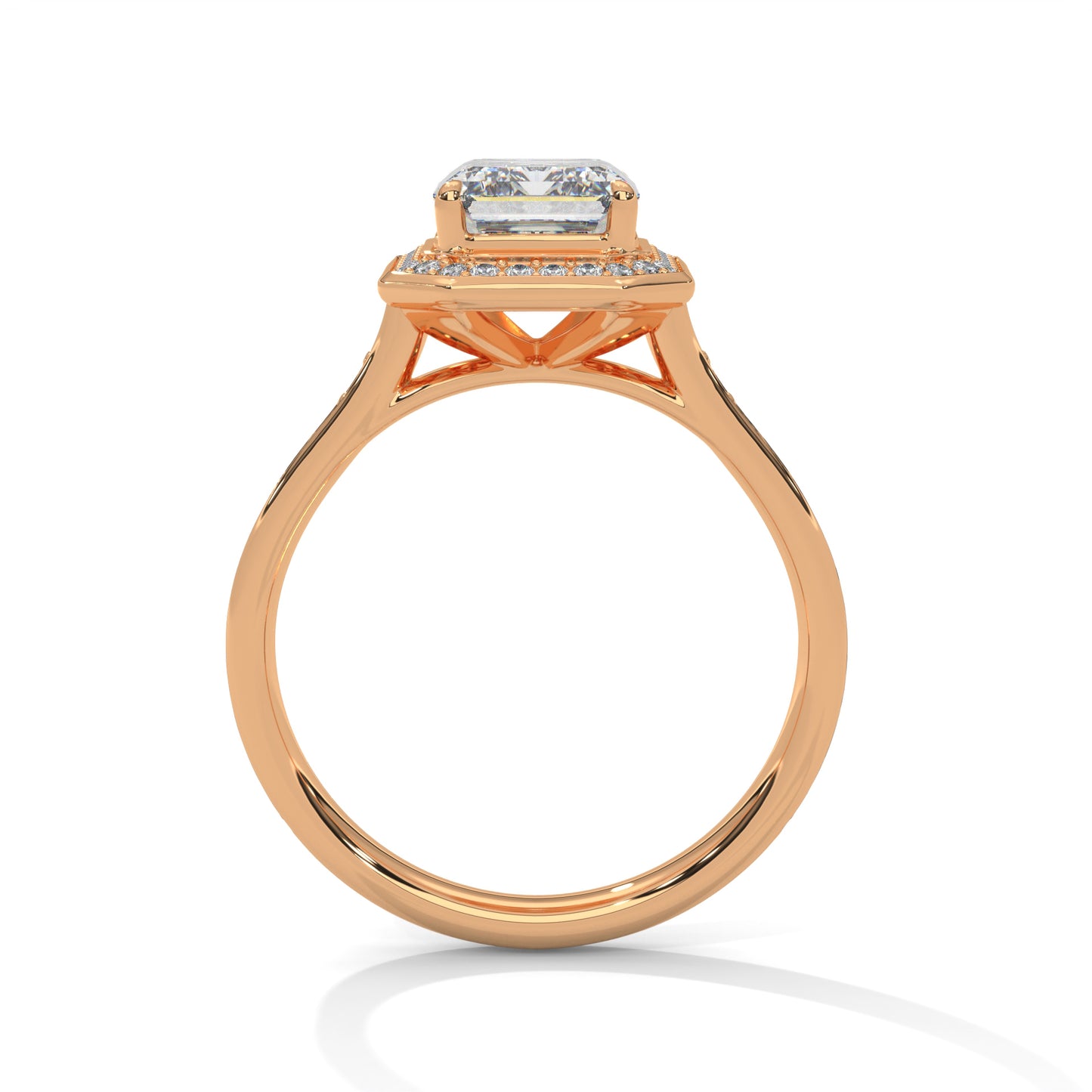 2ct Emerald Cut E-VVS2 Lab Grown Diamond Engagement Ring, Ethical Diamond