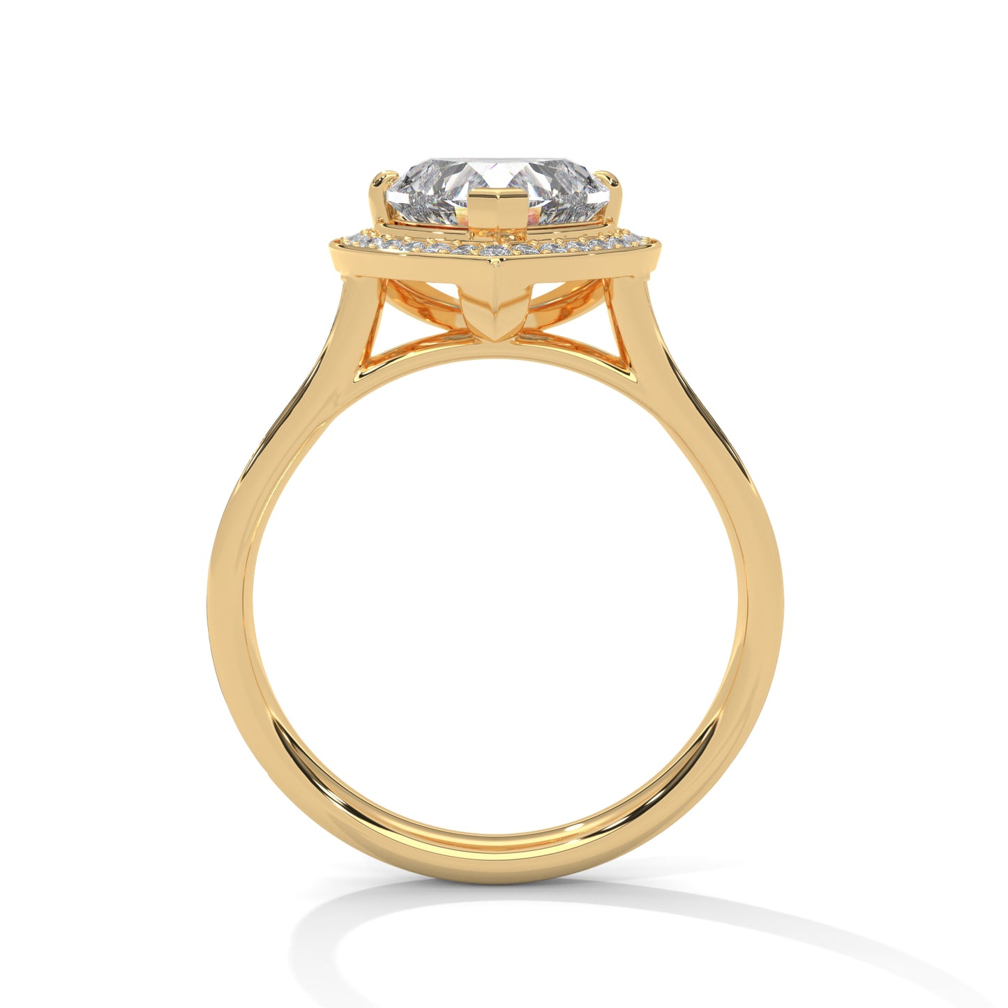 2ct Heart Cut E-VVS2 Lab Grown Diamond Engagement Ring, Bridal Ring