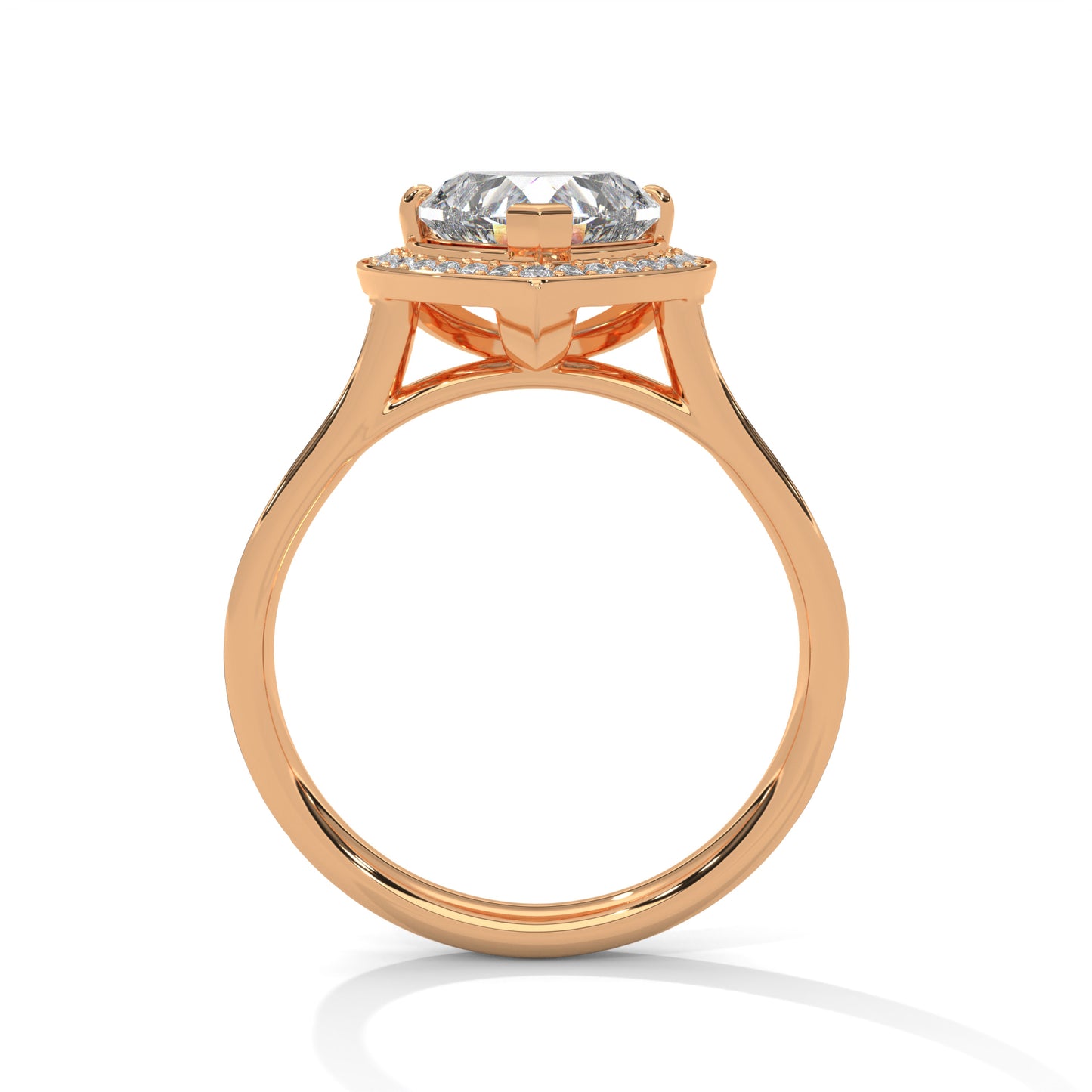 2ct Heart Cut E-VVS2 Lab Grown Diamond Engagement Ring, Bridal Ring