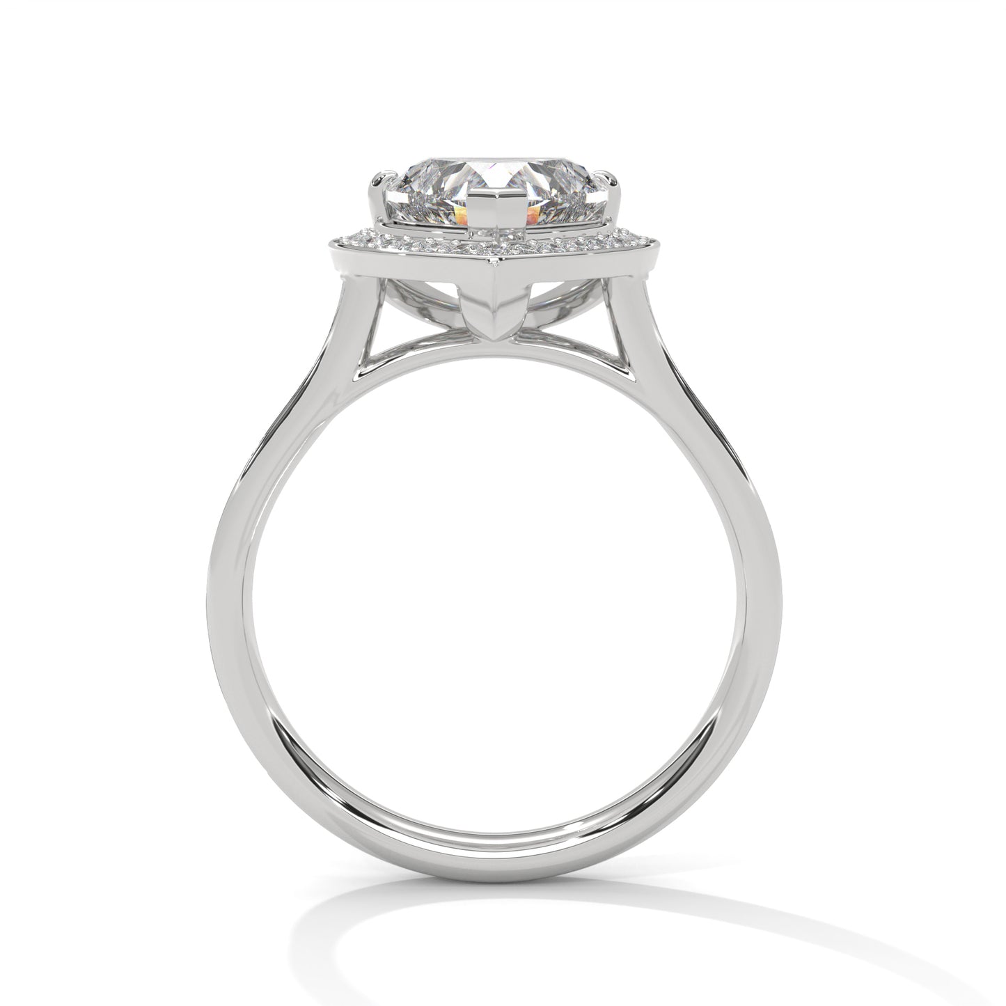 2ct Heart Cut E-VVS2 Lab Grown Diamond Engagement Ring, Bridal Ring