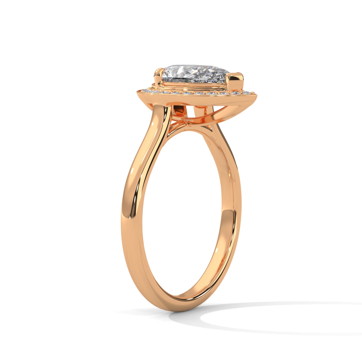 2ct Pear Cut E-VVS2 Lab Grown Diamond Engagement Ring, Bridal Ring