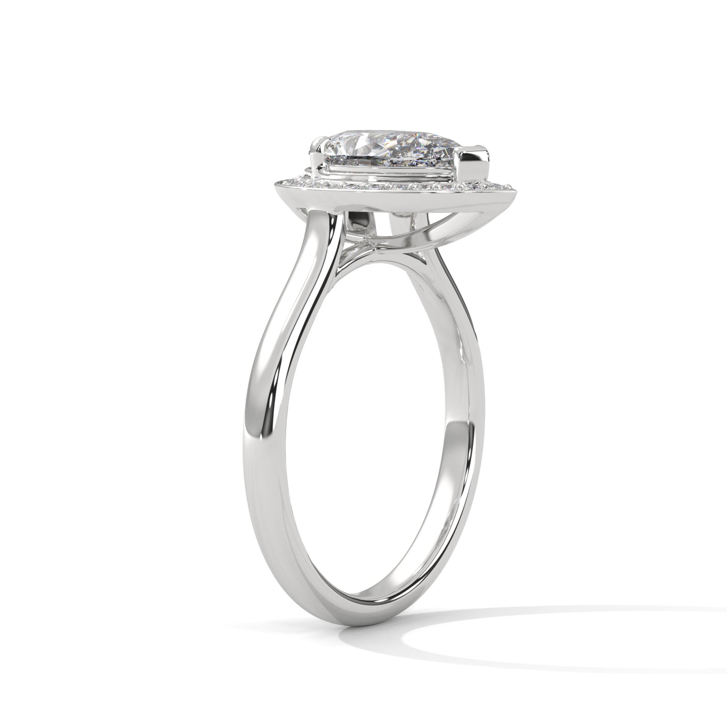 2ct Pear Cut E-VVS2 Lab Grown Diamond Engagement Ring, Bridal Ring