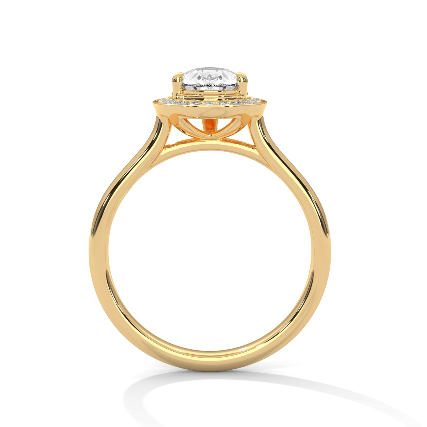 2ct Pear Cut E-VVS2 Lab Grown Diamond Engagement Ring, Bridal Ring